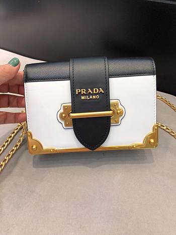 Forubags Prada Cahier Leather Mini White - 1BH018 – 18x11.5×4 cm