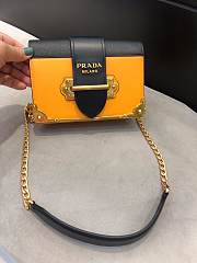 Forubags Prada Cahier Leather Mini Yellow - 1BH018 – 18x11.5×4 cm - 1