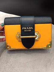 Forubags Prada Cahier Leather Mini Yellow - 1BH018 – 18x11.5×4 cm - 2