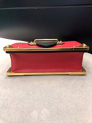 Forubags Prada Cahier Leather Mini Red/ Black - 1BH018 – 18x11.5×4 cm - 4