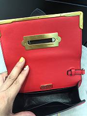 Forubags Prada Cahier Leather Mini Red/ Black - 1BH018 – 18x11.5×4 cm - 6