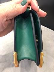 Forubags Prada Cahier Leather Sea Green/ Black - 1BH018 – 18x11.5×4 cm - 2