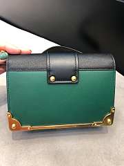 Forubags Prada Cahier Leather Sea Green/ Black - 1BH018 – 18x11.5×4 cm - 4