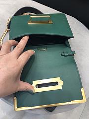 Forubags Prada Cahier Leather Sea Green/ Black - 1BH018 – 18x11.5×4 cm - 6