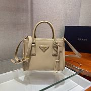 Forubags Prada Galleria Saffiano Leather Micro-Bag Cameo Beige- 1BA906 – 20x15×9.5 cm - 1