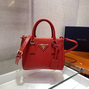 Forubags Prada Galleria Saffiano Leather Micro-Bag Ferry Red - 1BA906 – 20x15×9.5 cm