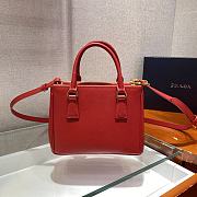 Forubags Prada Galleria Saffiano Leather Micro-Bag Ferry Red - 1BA906 – 20x15×9.5 cm - 2