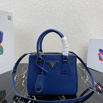 Forubags Prada Galleria Saffiano Leather Micro-Bag Blue- 1BA906 – 20x15×9.5 cm