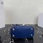 Forubags Prada Galleria Saffiano Leather Micro-Bag Blue- 1BA906 – 20x15×9.5 cm - 6