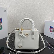 Forubags Prada Galleria Saffiano Leather Micro-Bag White - 1BA906 – 20x15×9.5 cm - 1