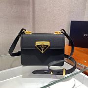 Forubags Prada Saffiano Leather Prada Symbole Bag Black- 1BD270 – 20x14x7 cm - 1