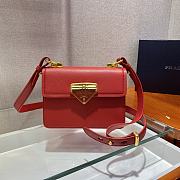 Forubags Prada Saffiano Leather Prada Symbole Bag Ferry Red - 1BD270 – 20x14x7 cm - 1