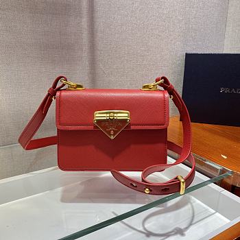 Forubags Prada Saffiano Leather Prada Symbole Bag Ferry Red - 1BD270 – 20x14x7 cm