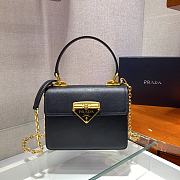 Forubags Prada Saffiano Leather Prada Symbole HandBag Black - 1BD021 – 20x17x8.5 cm - 1