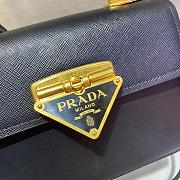 Forubags Prada Saffiano Leather Prada Symbole HandBag Black - 1BD021 – 20x17x8.5 cm - 4