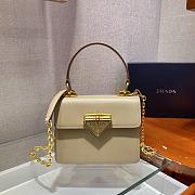 Forubags Prada Saffiano Leather Prada Symbole HandBag Cameo Beige - 1BD021 – 20x17x8.5 cm - 1
