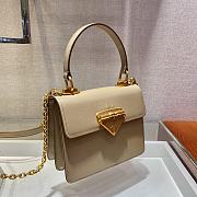 Forubags Prada Saffiano Leather Prada Symbole HandBag Cameo Beige - 1BD021 – 20x17x8.5 cm - 6