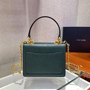 Forubags Prada Saffiano Leather Prada Symbole HandBag Dark Green - 1BD021 – 20x17x8.5 cm - 5