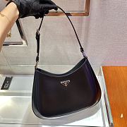 Forubags Prada Cleo Brushed Leather Shoulder Bag Black - 1BC156 – 30x18.5x4 cm - 5