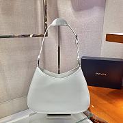 Forubags Prada Cleo Brushed Leather Shoulder Bag White - 1BC156 – 30x18.5x4 cm - 6