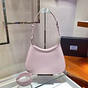 Forubags Prada Cleo Brushed Leather Shoulder Bag Pink - 1BC156 – 30x18.5x4 cm - 2