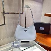 Forubags Prada Cleo Brushed Leather Shoulder Bag Cornflower Blue - 1BC156 – 30x18.5x4 cm - 1