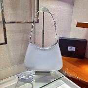Forubags Prada Cleo Brushed Leather Shoulder Bag Cornflower Blue - 1BC156 – 30x18.5x4 cm - 2