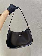 Forubags Prada Cleo Brushed Leather Shoulder Bag Black - 1BC499 – 26.5x15x4 cm - 5