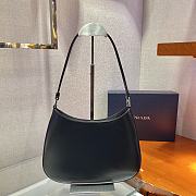 Forubags Prada Cleo Brushed Leather Shoulder Bag Black - 1BC499 – 26.5x15x4 cm - 6