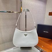 Forubags Prada Cleo Brushed Leather Shoulder Bag White - 1BC499 – 26.5x15x4 cm - 1