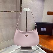 Forubags Prada Cleo Brushed Leather Shoulder Bag Pink - 1BC499 – 26.5x15x4 cm - 1