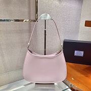 Forubags Prada Cleo Brushed Leather Shoulder Bag Pink - 1BC499 – 26.5x15x4 cm - 4