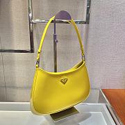 Forubags Prada Cleo Brushed Leather Shoulder Bag Yellow - 1BC499 – 26.5x15x4 cm - 4