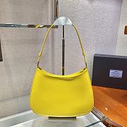 Forubags Prada Cleo Brushed Leather Shoulder Bag Yellow - 1BC499 – 26.5x15x4 cm - 5