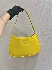 Forubags Prada Cleo Brushed Leather Shoulder Bag Yellow - 1BC499 – 26.5x15x4 cm - 6