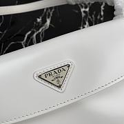 Forubags Prada Cleo Brushed Leather Shoulder Bag With Flap White - 1BD311 – 23x18x2.5 cm - 3