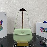 Forubags Prada Cleo Brushed Leather Shoulder Bag With Flap Mint - 1BD311 – 23x18x2.5 cm - 1