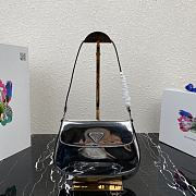 Forubags Prada Cleo Brushed Leather Shoulder Bag With Flap Silver - 1BD311 – 23x18x2.5 cm - 1
