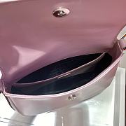 Forubags Prada Cleo Brushed Leather Shoulder Bag With Flap Pink - 1BD303 – 24x19x6 cm - 2
