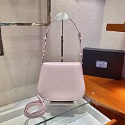 Forubags Prada Cleo Brushed Leather Shoulder Bag With Flap Pink - 1BD303 – 24x19x6 cm - 6