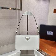 Forubags Prada Brushed Leather Mini-Bag White - 1BC155 – 20x12x5.5 cm - 1