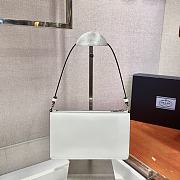 Forubags Prada Brushed Leather Mini-Bag White - 1BC155 – 20x12x5.5 cm - 5