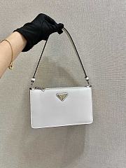 Forubags Prada Brushed Leather Mini-Bag White - 1BC155 – 20x12x5.5 cm - 6