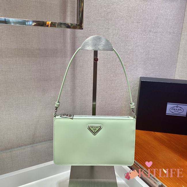 Forubags Prada Brushed Leather Mini-Bag Mint - 1BC155 – 20x12x5.5 cm - 1