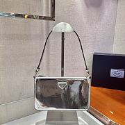 Forubags Prada Brushed Leather Mini-Bag Silver - 1BC155 – 20x12x5.5 cm - 1