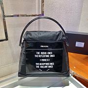 Forubags Prada Signaux Nylon And Leather Hobo Bag Black - 1BC160 – 34x27x15 cm - 3