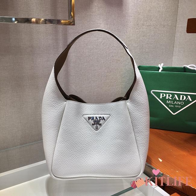 Forubags Prada Leather Bucket White - 1BC127 – 23x21x13 cm - 1