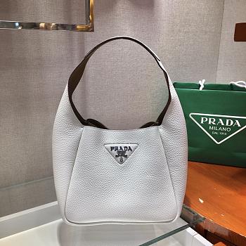 Forubags Prada Leather Bucket White - 1BC127 – 23x21x13 cm