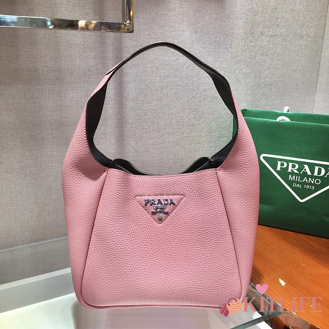 Forubags Prada Leather Bucket Pink - 1BC127 – 23x21x13 cm - 1