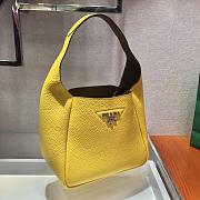 Forubags Prada Leather Bucket Yellow - 1BC127 – 23x21x13 cm - 3